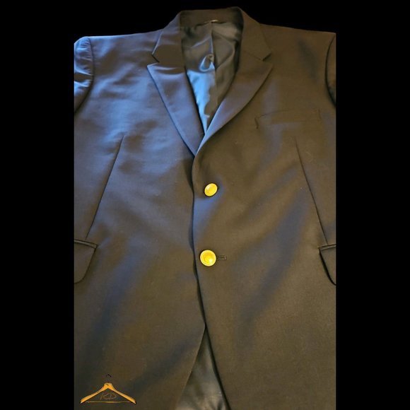 Jos. A. Bank Executive Collection Blazer - 48S, Black, Gold Buttons, NWT - Picture 5 of 12